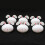 6 Pcs Bunny-Shaped Fillable Container Fake Egg Plastic Bunnies Decor 10