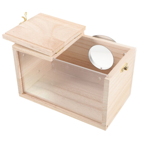 Wooden Bird House Breeding Nest For Parakeets Budgie Nesting Boxes