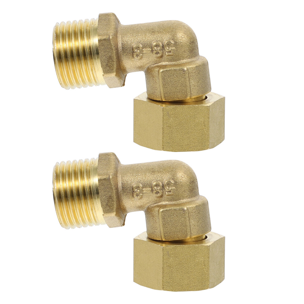 2Pcs 90 Degree Brass Elbow Water Fitting Copper Inner Thread Connector 3164262420086