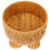 Plastic Imitation Rattan Basket Foot Shape Rustic 1 Pcs 5