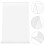 Desktop Display Rack Small Clear Bookcase Bookshelves Shelf 3