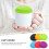 Silicone Dustproof Cup Lid Red 6pcs 3