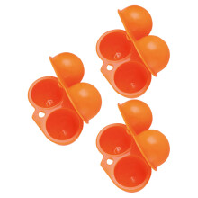 3 Pcs Picnic Eggs Carton Holder Basket Container For Refrigerator