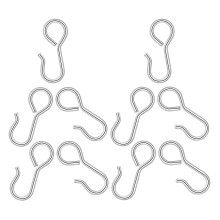 Storage Hooks 10pcs Silver Iron For Car Console Organizer