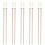 Raindrops  5 Pairs Reusable Chopsticks That Alloy Sturdy Dense 3
