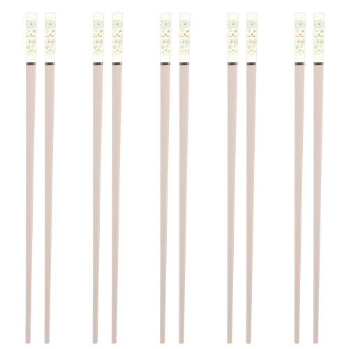 Raindrops  5 Pairs Reusable Chopsticks That Alloy Sturdy Dense 2