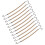 Elastic Hair Claw Ponytail Hooks Polyester 20pcs 5