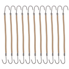 Elastic Hair Claw Ponytail Hooks Polyester 20pcs