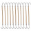 Elastic Hair Claw Ponytail Hooks Polyester 20pcs 1