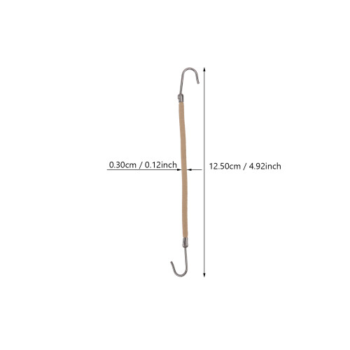 Elastic Hair Claw Ponytail Hooks Polyester 20pcs 1