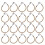Elastic Hair Claw Ponytail Hooks Polyester 20pcs 7