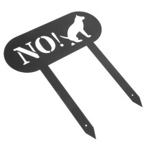 No Dog Pooping Sign 1set 13.8x11.8x0.04in