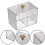 Makeup Storage Organizer Acrylic Transparent 2pcs 10