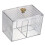 Makeup Storage Organizer Acrylic Transparent 2pcs 11