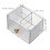 Makeup Storage Organizer Acrylic Transparent 2pcs 3