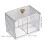 Makeup Storage Organizer Acrylic Transparent 2pcs 2