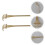 2pcs Mini Bamboo Rake For Small Rake 4x5.3in 8