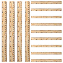 Ruler Tailoring Wood 26pcs 11.8in
