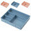 3pack Compartment Storage Box For Home Users Blue 20x15.5x3cm 7
