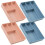 3pack Compartment Storage Box For Home Users Blue 20x15.5x3cm 9