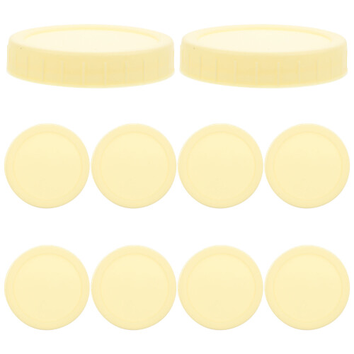10 Pcs Can Lids For Drinks Covers Wide Mouth Jar Coffee Mug