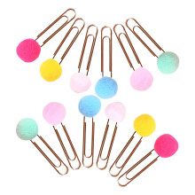 30 Pcs Colored Paper Clips Office Colorful Paperclips Student Cartoon