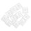 10pcs Transparent Keycap White Plastic The Cross Computer 1