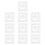 10pcs Transparent Keycap White Plastic The Cross Computer 4