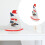 Sailboat Model 1set 3.3x1x4.1in 4