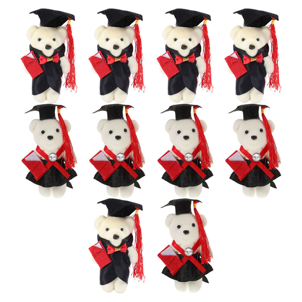 Flower Bear Graduation Accessory White 10pcs-image-OPC-PK8Q82W-NEW