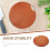 1pc Kitchen Cutting Board Double Side Solid Wood Brown Board 3