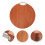 1pc Kitchen Cutting Board Double Side Solid Wood Brown Board 4