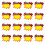 50pcs Advertising Price Tags Yellow Paper Labels For 4