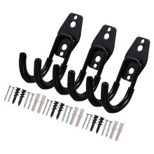 3 Pcs Stainless Garden Hose Holder Heavy Duty Hook Water Pipe