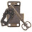 Door Lock With Key Retro Drawer Lock Dark Brown 1 Set 9