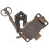 Door Lock With Key Retro Drawer Lock Dark Brown 1 Set 7