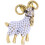 Sheep Brooch Multi Alloy Rhinestone Decor Pin 1