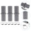 3 Sets Dishwasher Waste Pipe Connector Washing Machine Drain 4