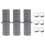 3 Sets Dishwasher Waste Pipe Connector Washing Machine Drain 5