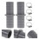 3 Sets Dishwasher Waste Pipe Connector Washing Machine Drain 6