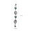 Phone Beaded Charm Multi Colored Alloy 2pcs 2