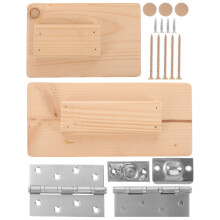 1Set Ergonomic Wooden Door Handle for Sauna Room Durable Yellow