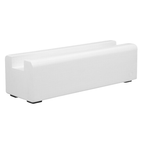 White Wooden Floor Mirror Base Stable Antislip Elegant