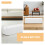 White Wooden Floor Mirror Base Stable Antislip Elegant 8