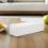 White Wooden Floor Mirror Base Stable Antislip Elegant 4