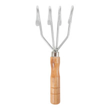 Garden Rake Claw Handheld Clamming Rake Wood 1set
