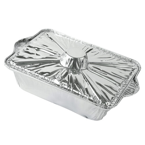 aluminiumfolien-backform mit deckel, hitzebeständig, einweg