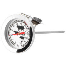 1 Metalen Keuken Bbq Thermometer Oven Thermometer Wit