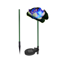 Raindrops Pond Solar Lotus Lamp Landscape Lights Vivid Garden