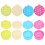 Condiment Container Assorted Color 8pcs 1.7x1.4x0.8in 8